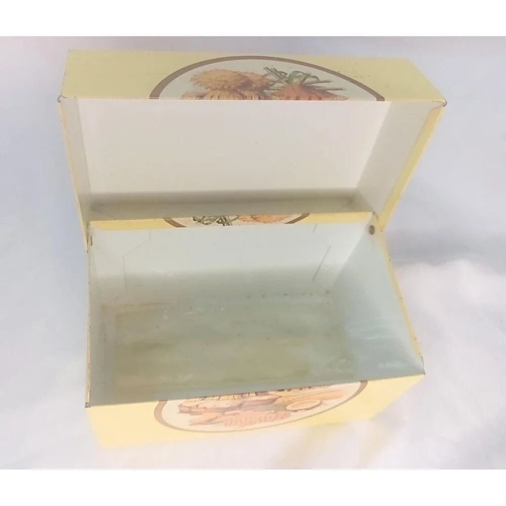 Vintage C.W. Post Metal Recipe Box
